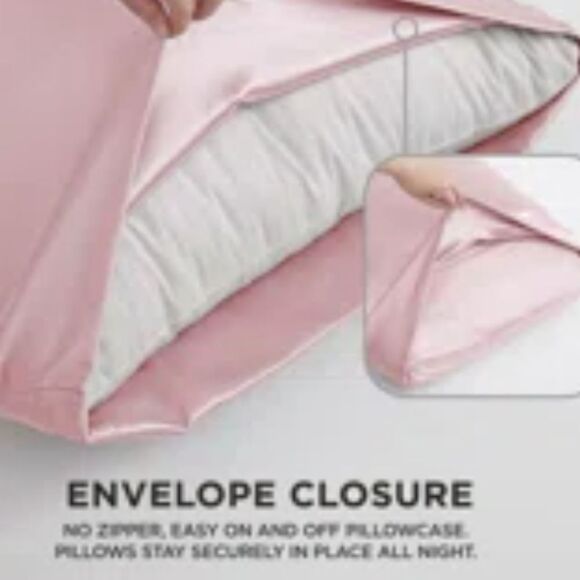 Juicy Couture The Rose Collection Silky Satin 4-PC King Sheet Set- Pink - Picture 6 of 13